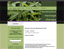 Tablet Screenshot of massageblacksburg.com